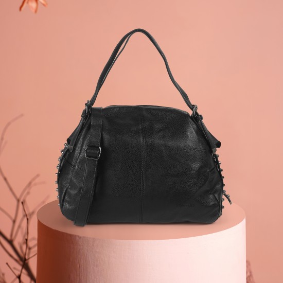 Women Black Satchel Bag