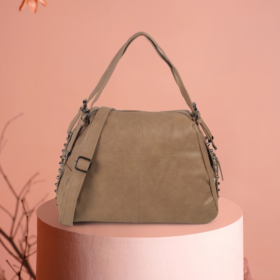 Women Khaki Satchel Bag
