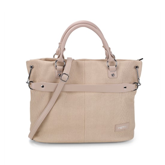 Women Beige Satchel Bag