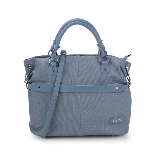 Women Blue Satchel Bag