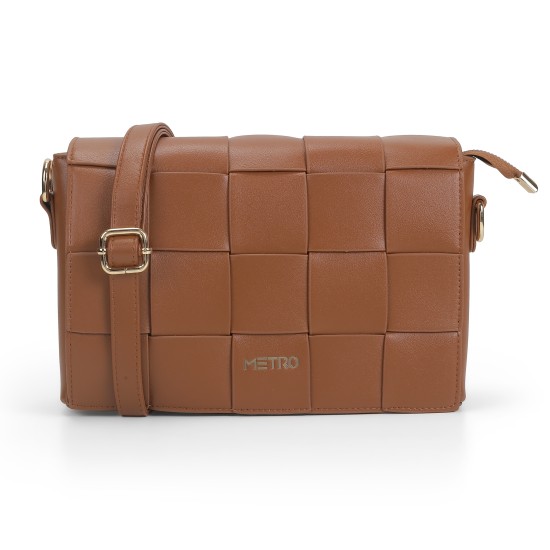 Women Tan Sling Bag