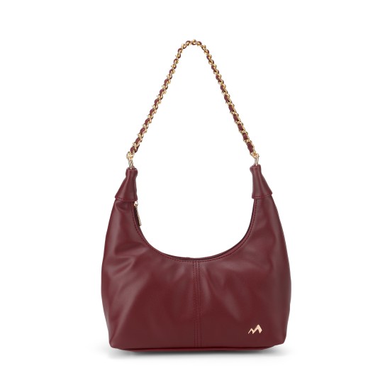 Women Maroon Hobo Bag