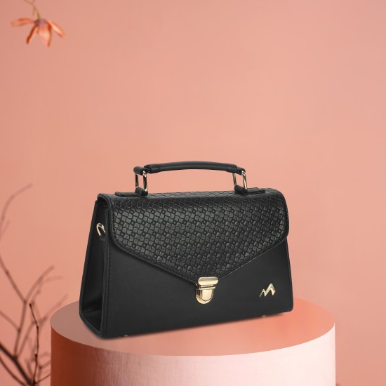 Women Black Satchel Bag