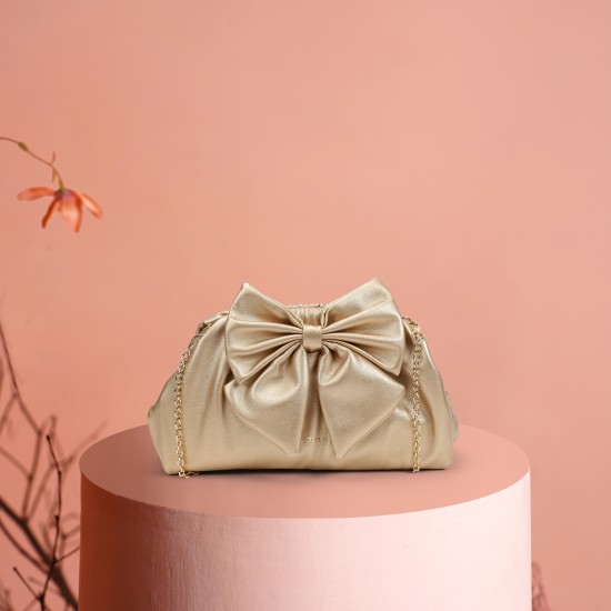 Women Gold Evening Bag