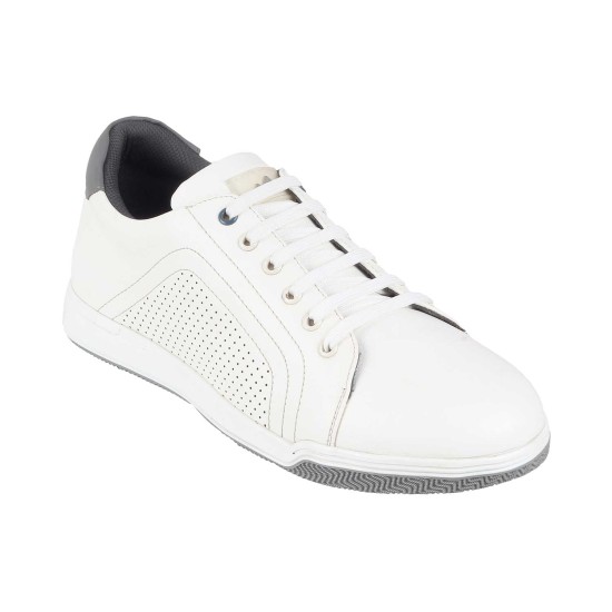 Men White-Grey Casual Sneakers