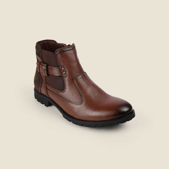 Men Tan Casual Boots