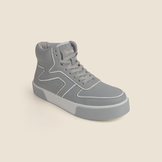 Men Grey Casual Boots