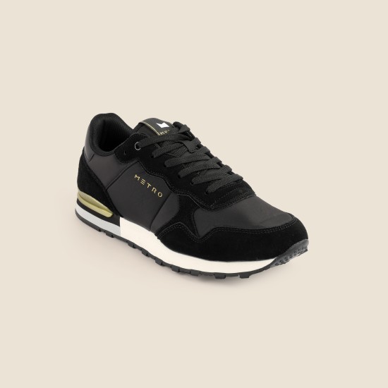 Men Black Sports Walking Shoes