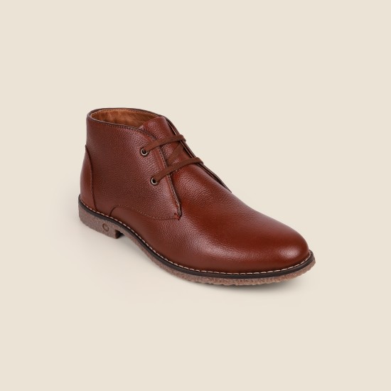 Men Tan Casual Boots