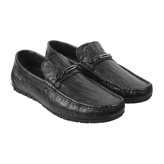 Men Black Casual Loafers
