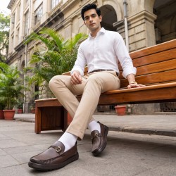 Men Brown Casual Loafers