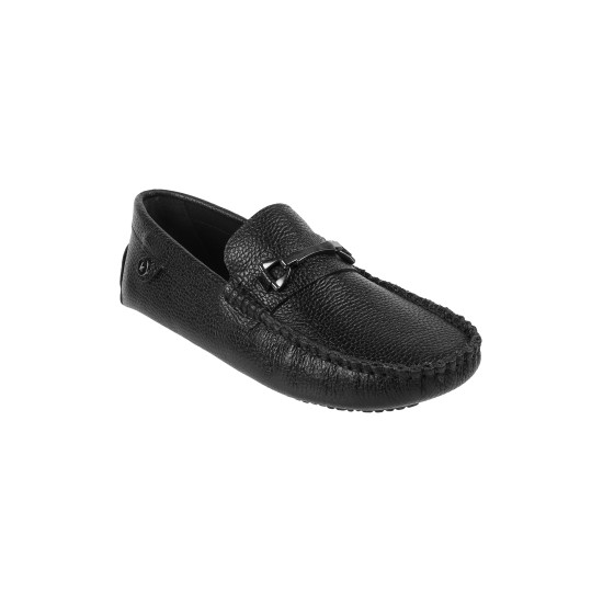 Boys Black Casual Loafers