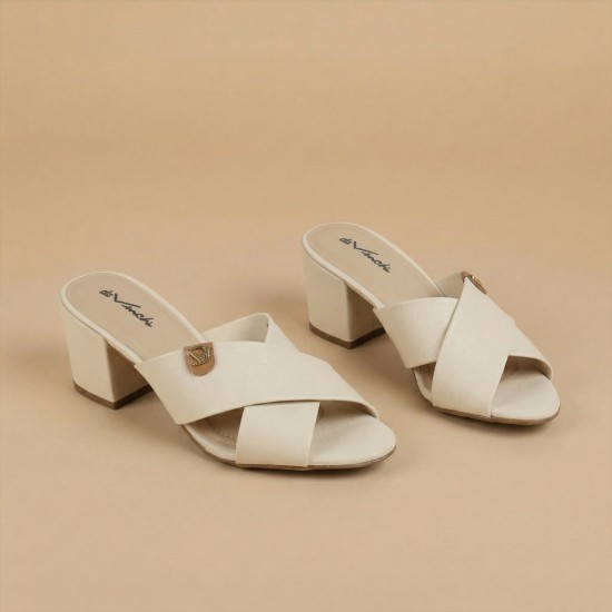 Women Beige Casual Slip Ons