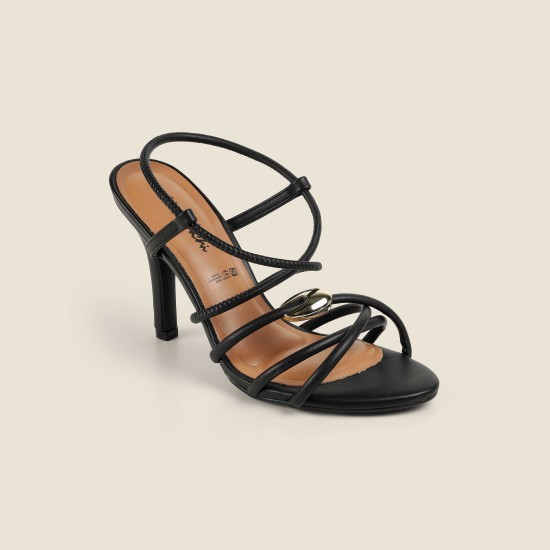 Women Black Party Sandals