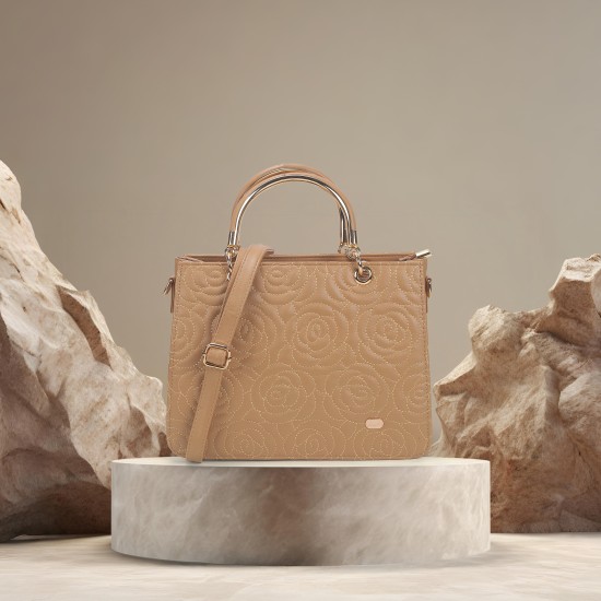 Women Rose-gold Satchel Bag