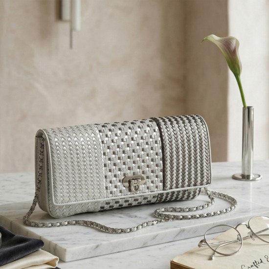 Women Grey Evening Bag