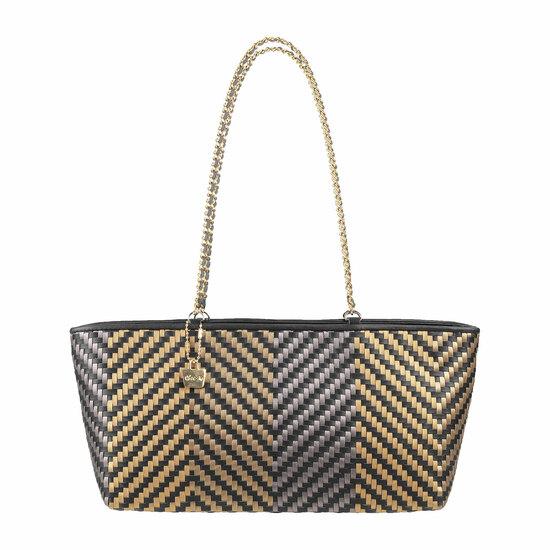 Women Black-Multi Evening Bag