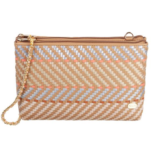 Women Beige-Multi Clutch