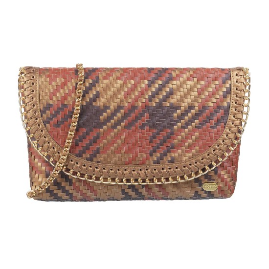 Women Brown-Multi Sling Bag