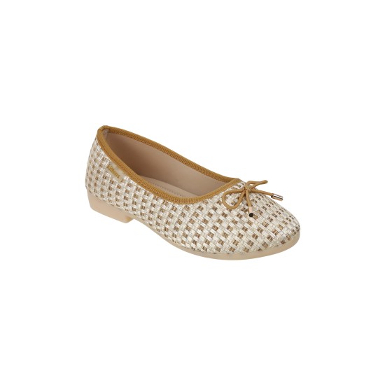 Girls Khaki Casual Ballerinas