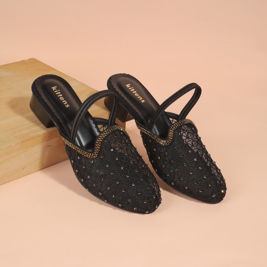 Girls Black Casual Sandals