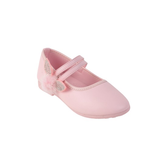Girls Pink Casual Ballerinas