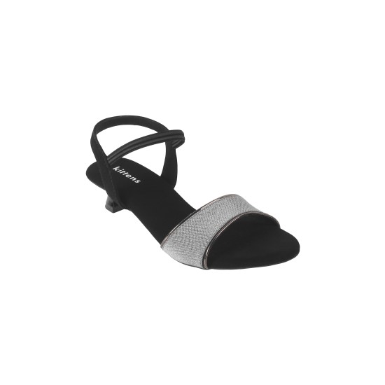Girls Black Formal Sandals