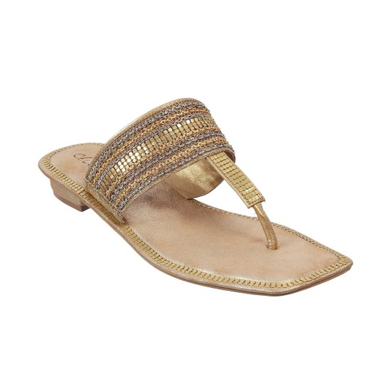 Women Yellow Ethnic Slippers