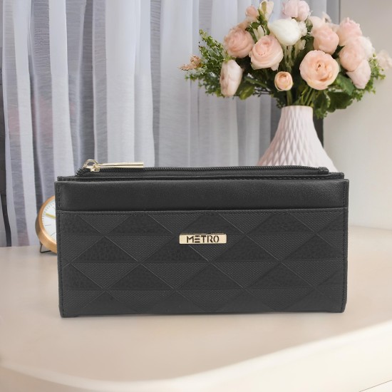 Women Black Wallet