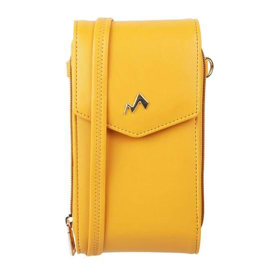 Women Yellow Mobile Sling Bags